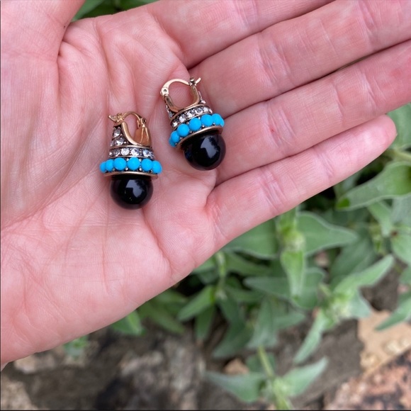 Zara Resin Drop Pavé Earrings - Picture 5 of 6